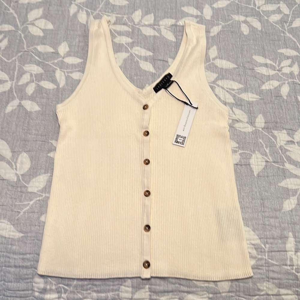 NWT: Cream Sanctuary Sweater Tank